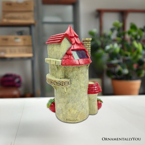 ForProduct 04SolarPoweredStrawberryFairyHomeGardenStatue 10UniqueSpringDecoration