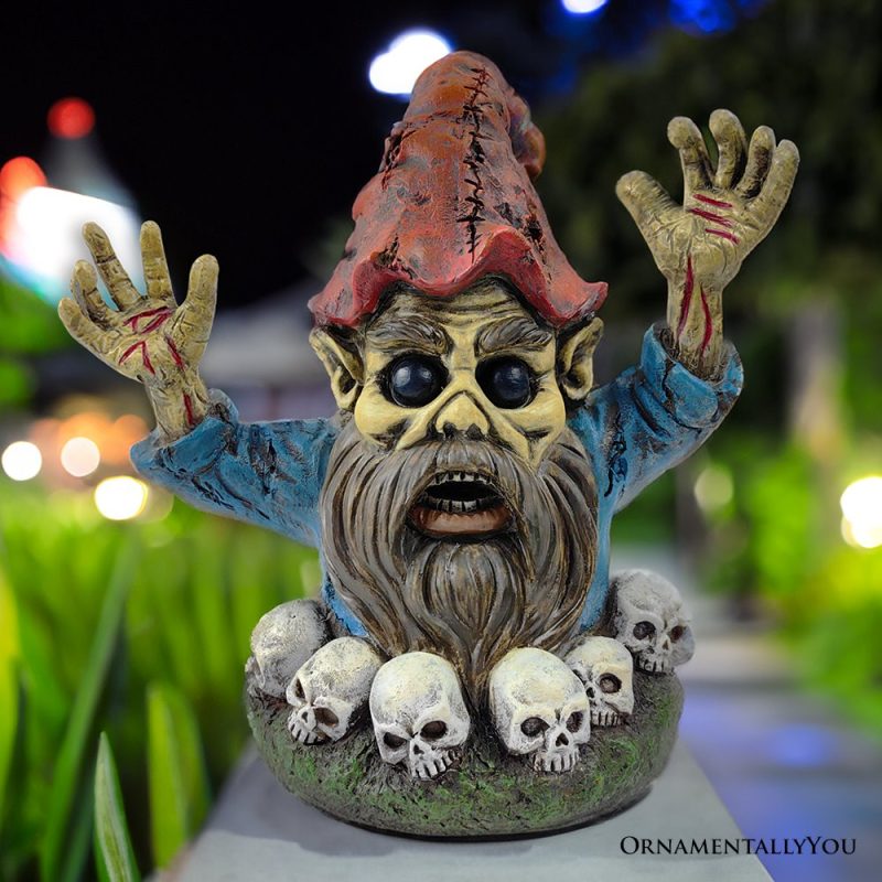 ForProduct 04ZombieGnomeGardenStatue 8OutdoorHalloweenFigurineYardDecoration