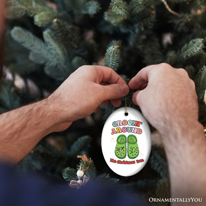 ForProduct 05Crocin AroundTheChristmasTreeJoyfullyFunnyChristmasOrnament13DHumanMockup24