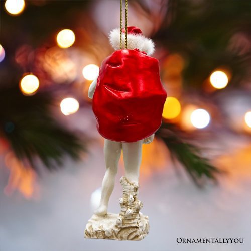 ForProduct 05FestiveStatueofDavidOrnament UniqueItalianRenaissanceandMichelangeloDecor