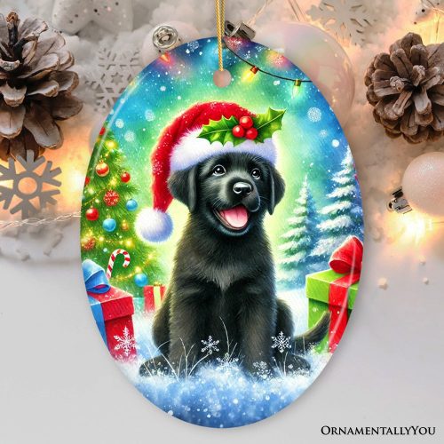 ForProduct 05SparklingYuletideBlackLabradorRetrieverOrnament JoyfulChristmasGift3MockupGroup 09