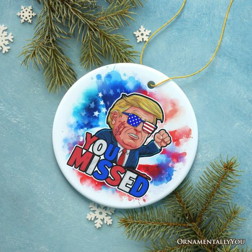 ForProduct 06DonaldTrumpYouMissedOrnament 2024RallyShotChristmasKeepsakeCircle3DRealisticMockup 05 01 e20cd9c6 a2e1 4626 87ac d01c874d5913