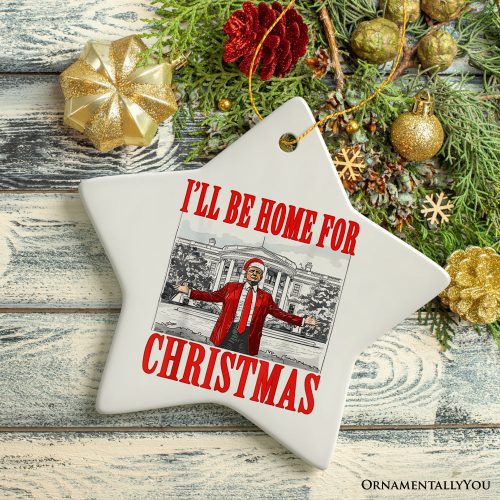 ForProduct 06I llBeHomeForChristmasDonaldTrumpOrnament TriumphantHolidayGift33DRealisticMockup 07