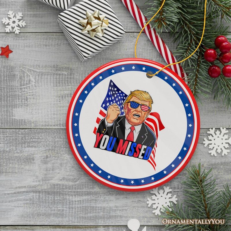 ForProduct 07DonaldTrumpYouMissedOrnament 2024RallyShotChristmasKeepsakeCircle3DRealisticMockup 10 02 eae91c46 e8b8 47d5 81d1 6a60a6971a8e