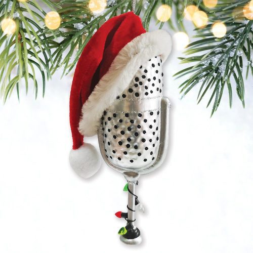 Forproduct 01ChristmasThemedMicrophoneGlassOrnament MusicThemedGiftforMusiciansMockupGroup 05 01