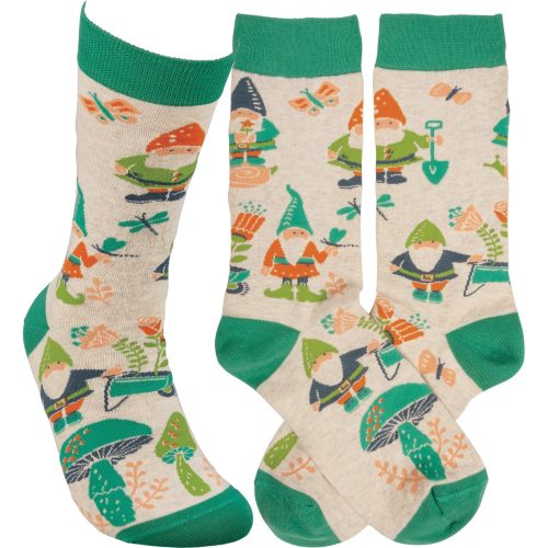 Garden Gnome Mushroom Socks Unisex 5