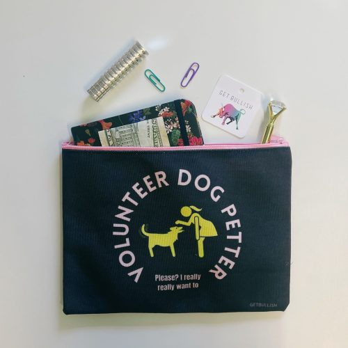 GetBullish Volunteer Dog Petter Canvas Zipper Pouch 9 5 x 7 Cosmetics Bag or Pencil Case 3