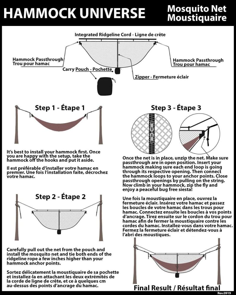 Hammock Universe Mosquito Net Instructions FINAL