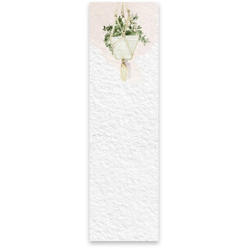 Hanging Plant List Notepad 9 5 x 2 75 Holds to Fridge with Strong Magnet 2