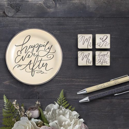 Happily Every After Pen Set Set of 2 Giftable Wedding Pens in Box Refillable 3