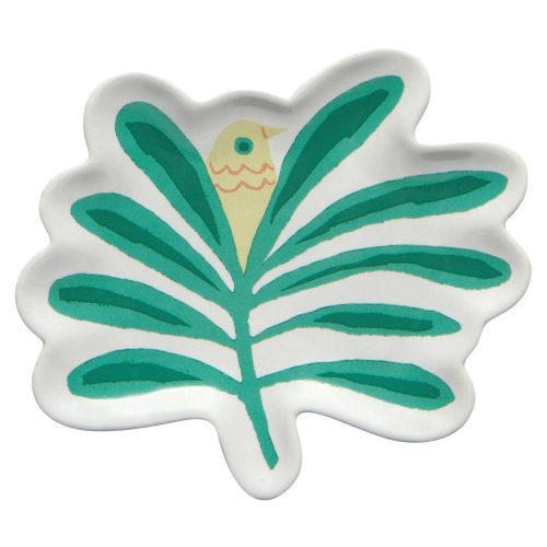 Haven Palm Tree Shaped Ceramic Trinket Tray Catch all Decorative Tray 4 75 x 4 4