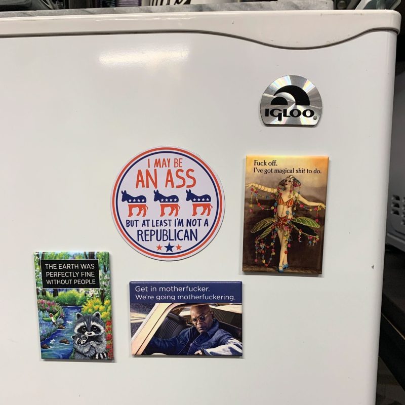 I May Be an Ass But At Least Im Not a Republican Flexible Fridge Magnet 2 50 x 2 50 6