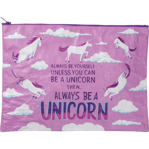 Jumbo Pouch Always Be A Unicorn Purple Recycled Material Jumbo Zipper Folder 14 25 x 10 5 bc7cd609 e7dc 4c49 ae42 f1f92059ce8b