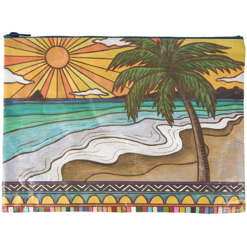 Jumbo Pouch Beach Days Zipper Folder Double sided Organizer Pouch 14 25 x 10 4 7209522a fa65 4d8e a61b 12e3a69fdd6d