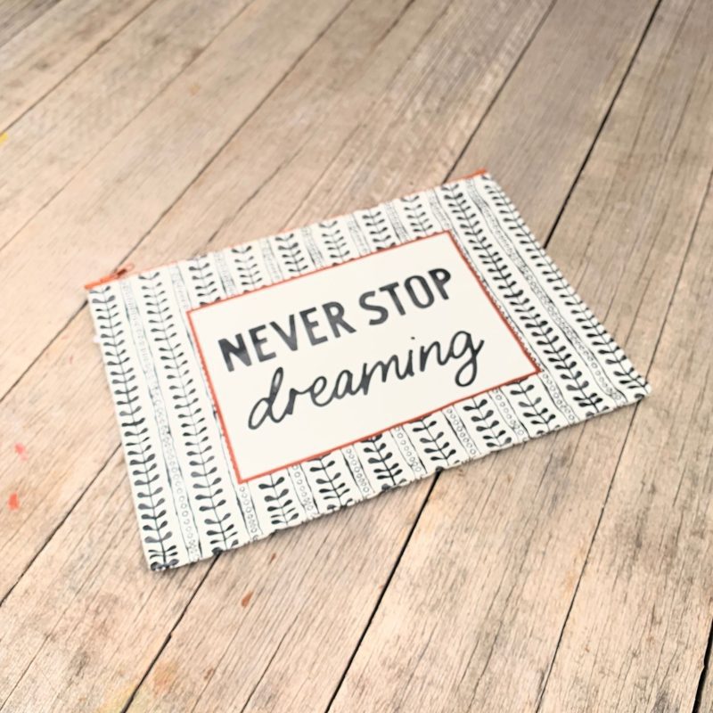 Jumbo Pouch Never Stop Dreaming Zipper Folder 14 25 x 10 2 2e2a9f27 df79 47e1 ad76 8ab8395f8878