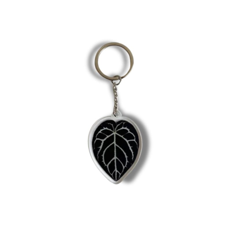 Leaf Acrylic Keychain 7 Illustrated Styles Double Sided Design 3