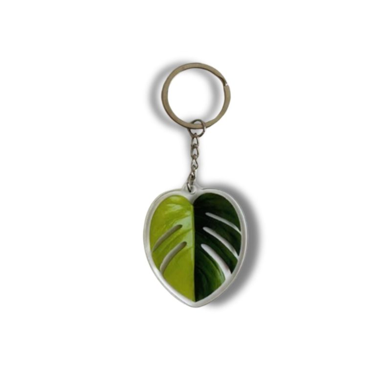 Leaf Acrylic Keychain 7 Illustrated Styles Double Sided Design 8