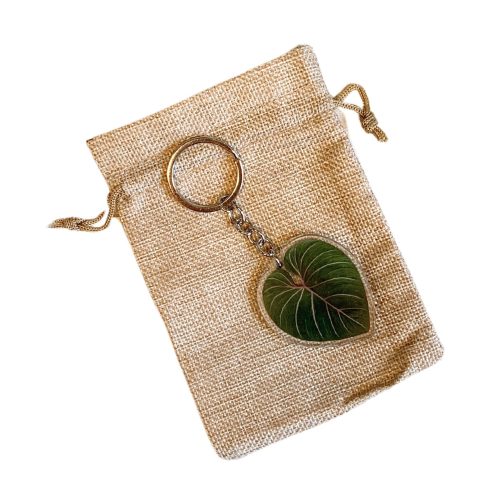 Leaf Acrylic Keychain 7 Illustrated Styles Double Sided Design 9