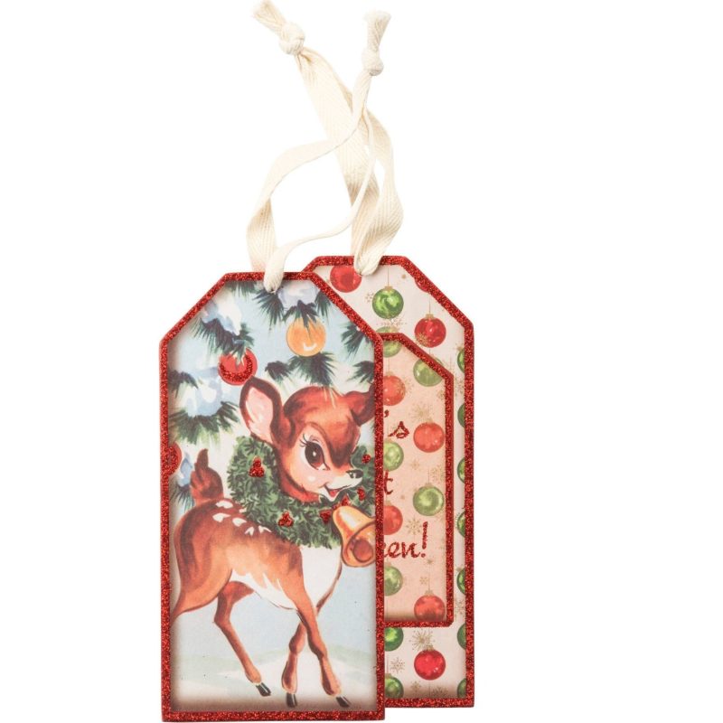 Lets Get Blitzen Wooden Wine Bottle Tag 3