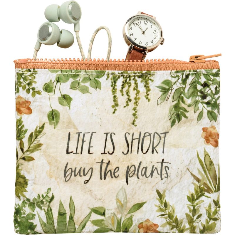 Life Is Short Buy The Plants Zipper Wallet 5 25 x 4 25 2 bfc96ccd 5f56 4455 9461 788aa6af2129