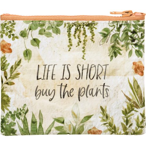 Life Is Short Buy The Plants Zipper Wallet 5 25 x 4 25 3 2e798545 2014 4ca8 bc6f 9a7c030aa1c9