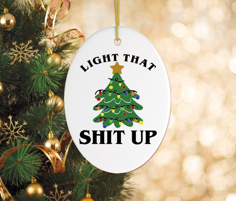 LightThatShitUpChristmasOrnamentGoldChristmasTreeBokehMockup