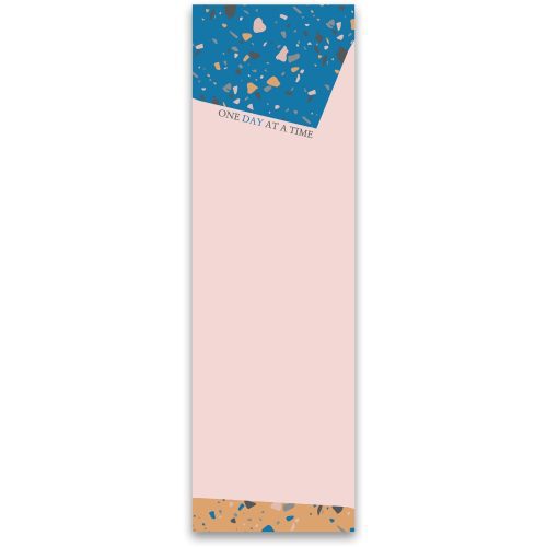 One Day At A Time Magnetic List Notepad in Terrazzo Design 9 5 x 2 75 Holds to Fridge with Strong Magnet 1980s Memphis Inspired Design 3 95208f51 71d4 4846 a180 e43343977052