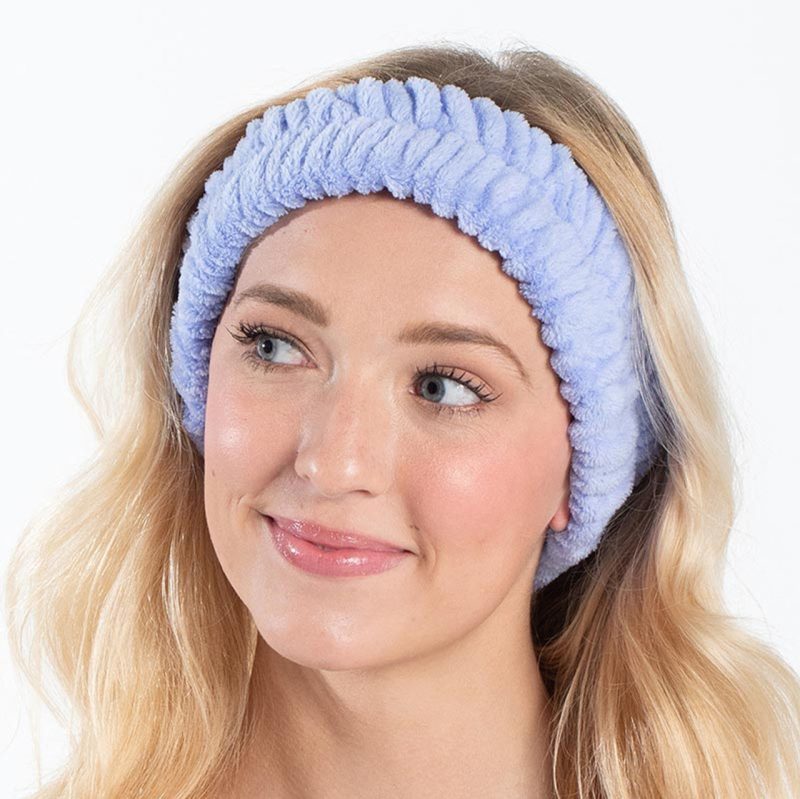 Periwinkle Spa Headband Soft Hairband for Skincare Routine After Shower 2