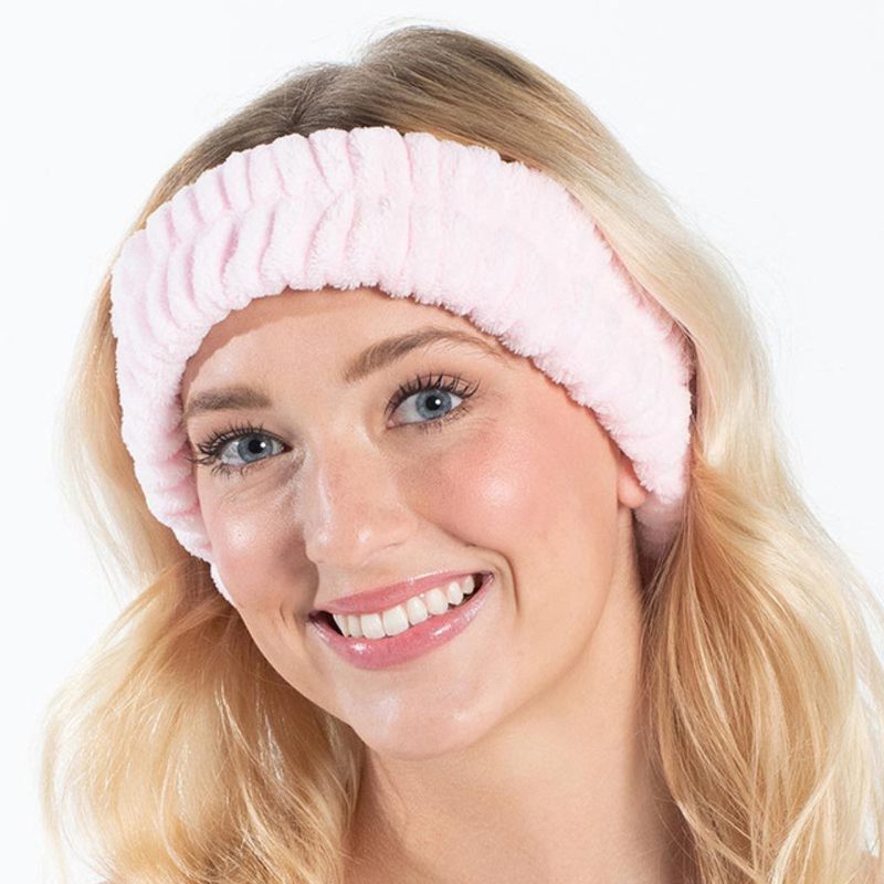 Pink Spa Headband Soft Hair Band for Skincare Facial After Shower 2