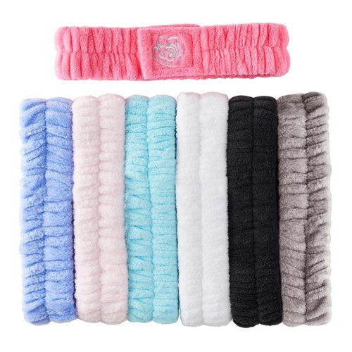 Pink Spa Headband Soft Hair Band for Skincare Facial After Shower 4