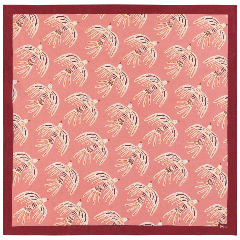 Plume Recycled Cotton Bandana Neck Scarf Headband in Soft Pink Hues 026054d9 9638 49f6 879f 4fd5ff65fdfb