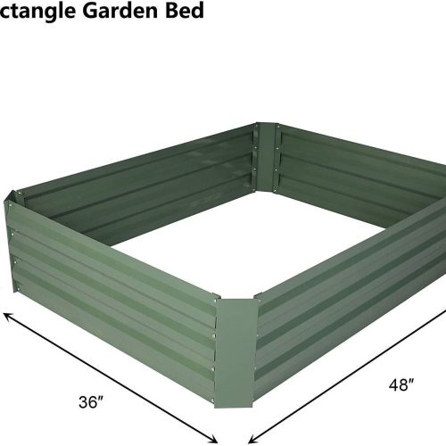 Raised Garden Bed Galvanized Planter Box123