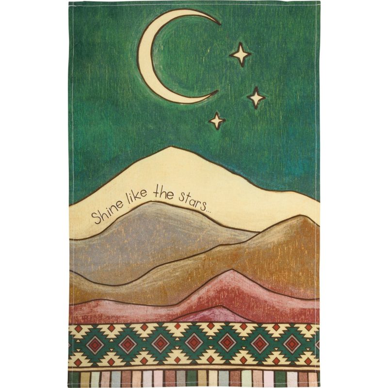 Shine Like The Stars Rolled Kitchen Towel Cotton Hand Tea Dish Cloth 18 x 28