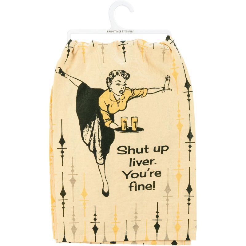 Shut Up Liver Youre Fine Dish Cloth Towel Novelty Tea Towel Cute Kitchen Hand Towel 28 x 28 ca747495 1bfa 402c afc5 777f9a746cda