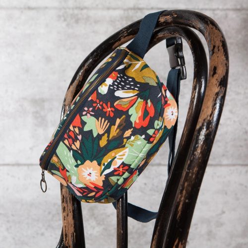 Superbloom Cotton Hip Bag Adjustable Strap Floral Waist Belt Bag Fanny Pack 4