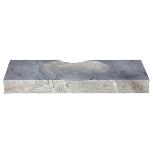 TundraGreyMarbleRectangularVesselSink 2