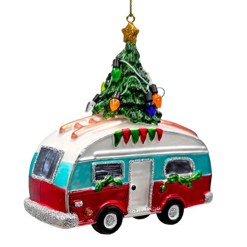 WBM 02CampingRVGlassChristmasOrnament CamperTrailerMotorhomeTravelerGift c2aa0eed d695 49eb a388 ff99c9c3b680