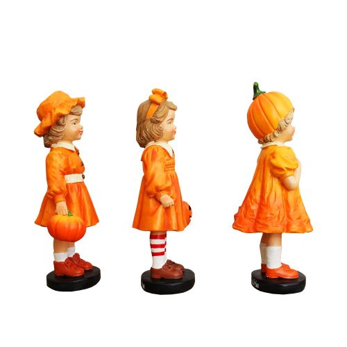 WBM 02InvitingPumpkinGirlTrioSetofFigurines 6VictorianAutumnFallandHalloweenTableDecoration