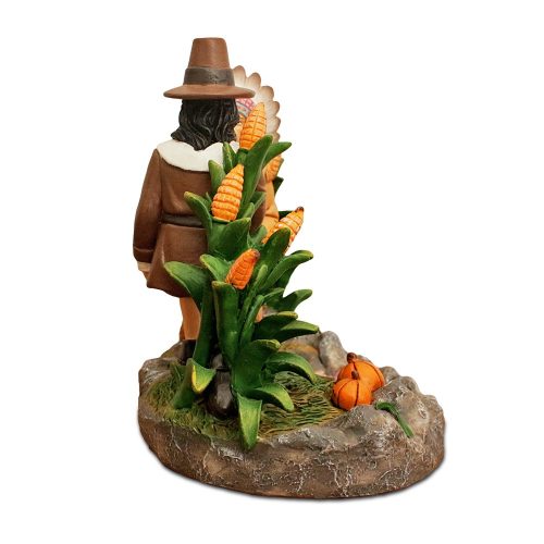 WBM 03HarvestHarmonyKinshipBetweenNativeAmericansandPilgrimsFigurine 6FallDecorandThanksgivingStatue