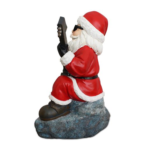 WBM 04MerryVibesRockstarSantaChristmasFigurine 10RocknRollLoverGiftGardenStatue