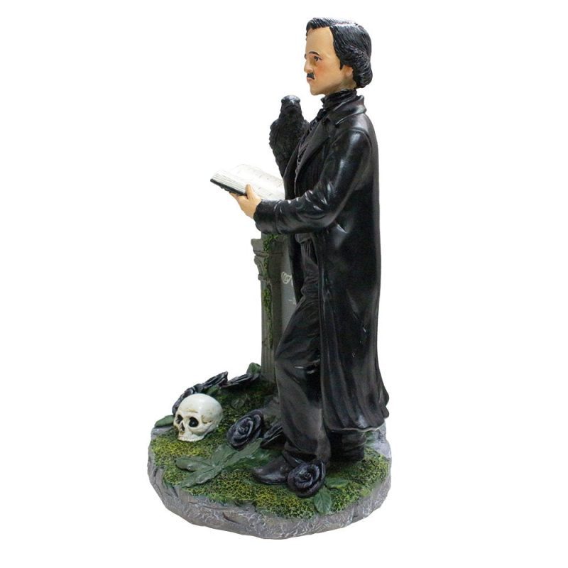 WMB 02EdgarAllanPoeHandpainted9Figurine HorrorHomeStatueDecoration