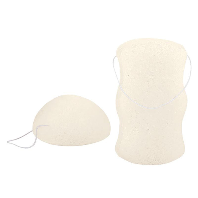 White Konjac Sponge Set Detoxify Exfoliate Skin Care 2