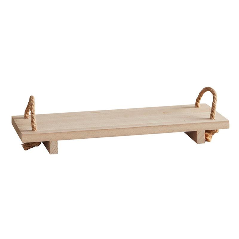 Wooden Shelves With Handles Decorative Wood Rack Shelf 16 x 5 5