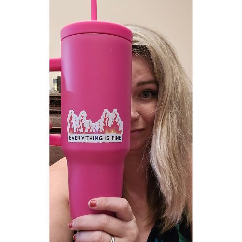 Worlds Best Cup The GetBullish Monocolor Sticker Tumbler 40 Oz Handle Travel Mug Choose Your Own Sticker Pack 5