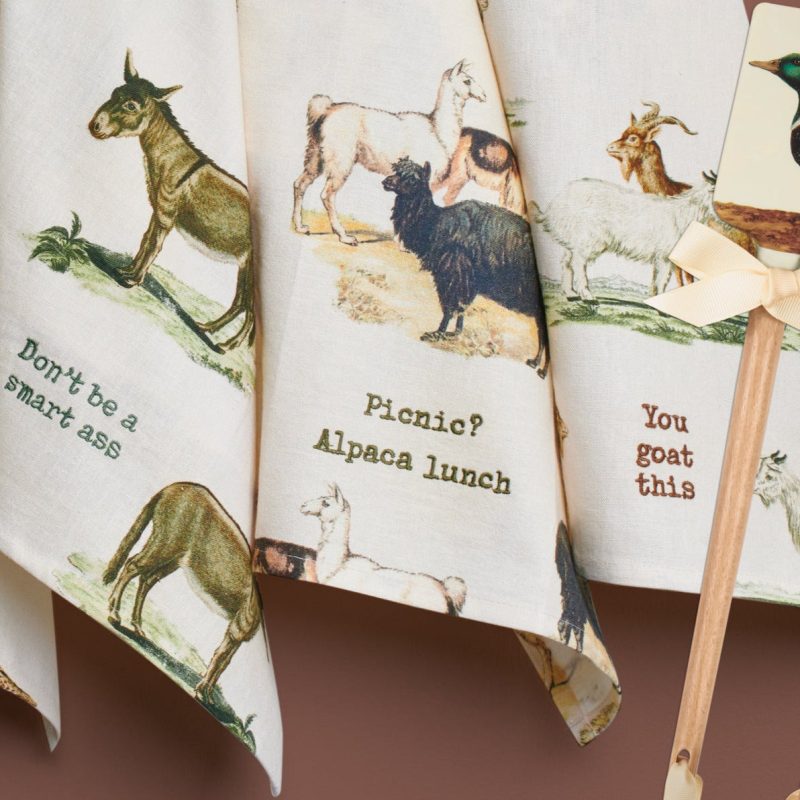 You Goat This Dish Cloth Towel Cotten Linen Novelty Tea Towel Cute Kitchen Hand Towel 18 x 28 6