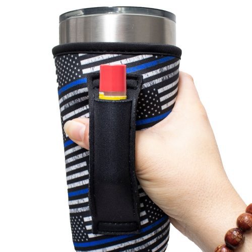 back the blue 20oz large coffee tea tumbler handlerdrink handlers 694168