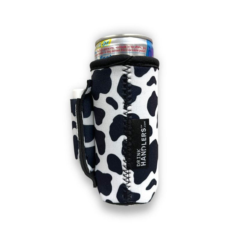 black white cow print 8 10oz slim can handlerdrink handlers 990945