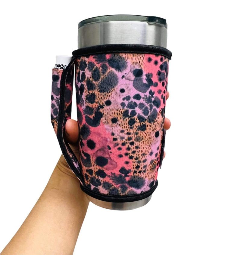 blushing leopard large xl bottomless handlerdrink handlers 540774