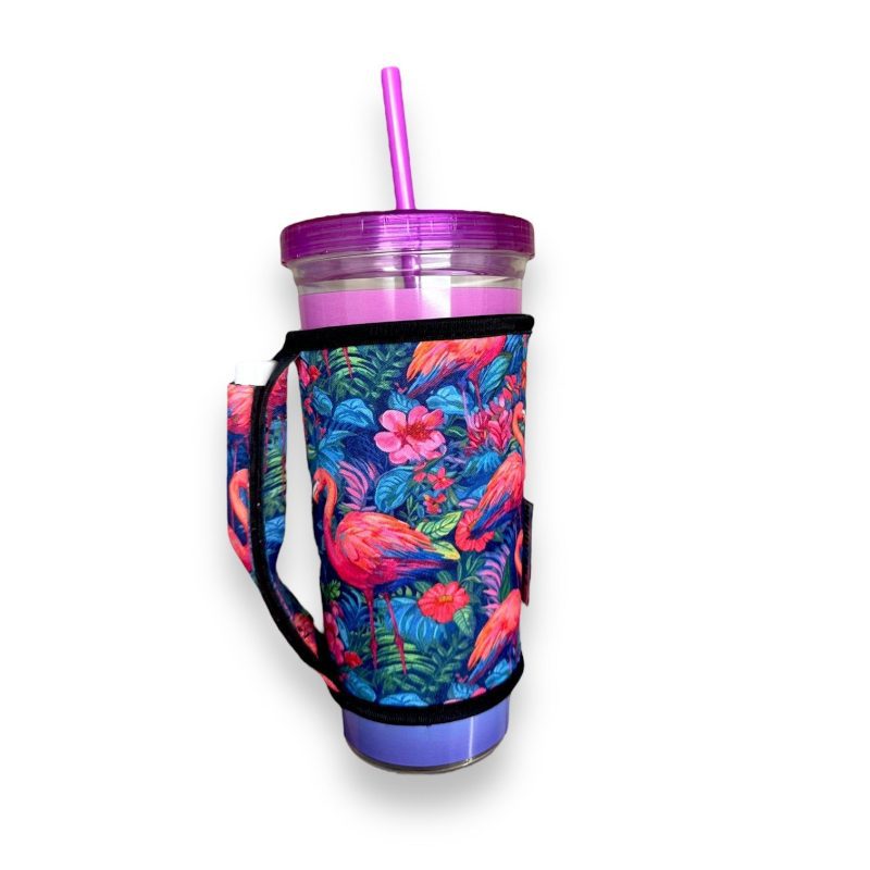 bright flamingo large xl bottomless handlerdrink handlers 200762