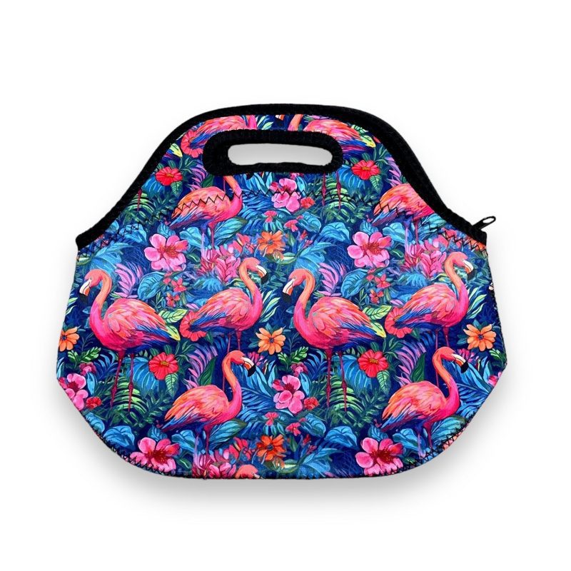 bright flamingo lunch bag totedrink handlers 297941